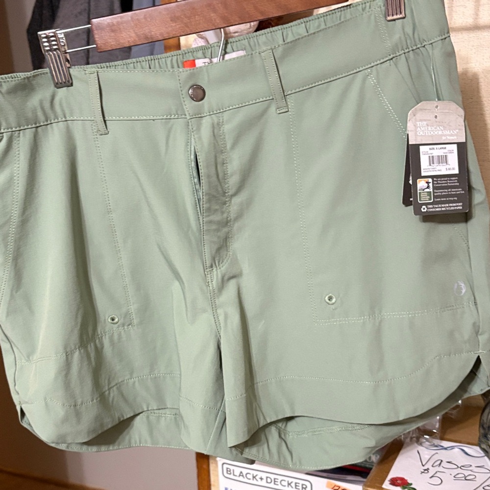 Women's Athletic Green Shorts